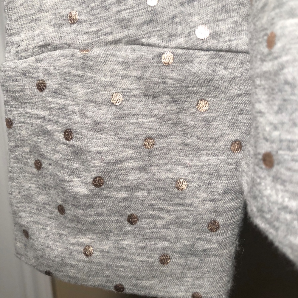 LAST ONE! LOFT Shimmer Dot Long Sleeve Tee - Picture 3 of 8